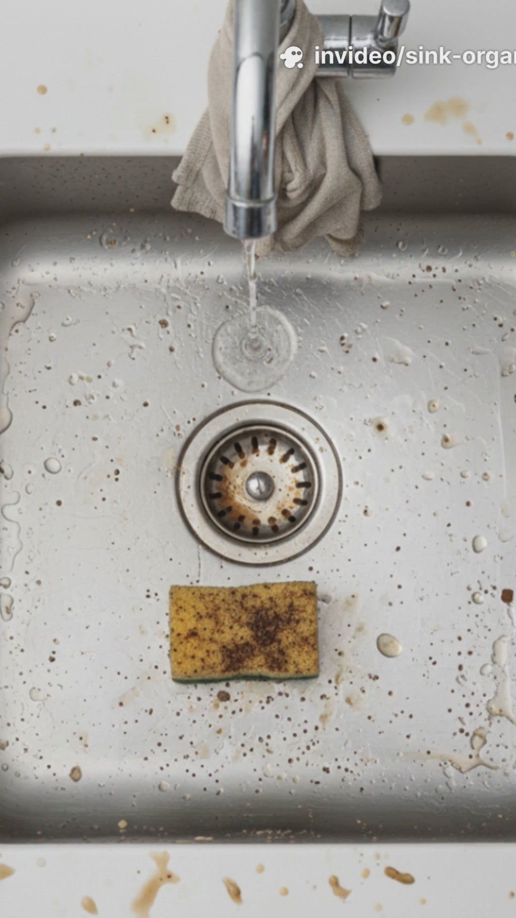 Kitchen Sink Faucet Organizer – Space-Saving Sponge & Soap Holder | Hygienic Sink Rack